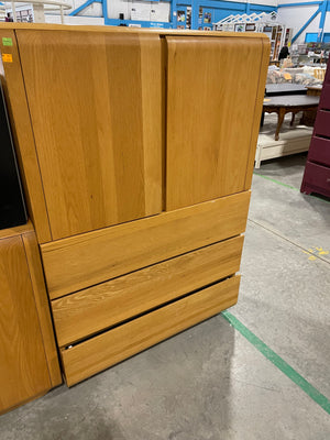 Light Wooden Tallboy Dresser