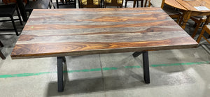 Rustic Hardwood Dining Table