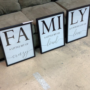 Framed “Family” Prints