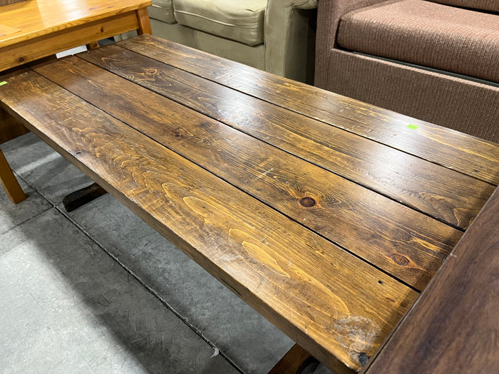 Stained Wood Coffee Table