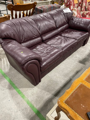 Faux Leather 3-Seater Couch