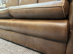 Delta Brown 3-seater Leather Couch
