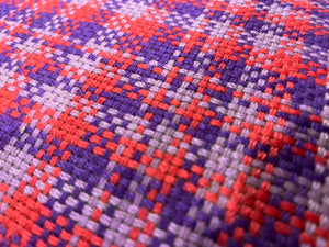 Purple & Red Footstool